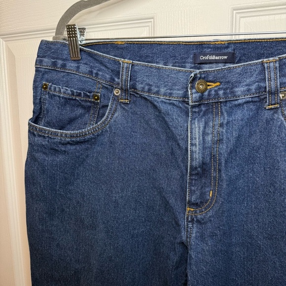Croft & Barrow Men’s Blue Relaxed Fit Jeans Size 34 X 32 GUC - Picture 2 of 4